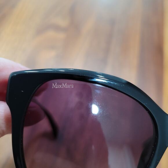 MaxMara MM0014 EMME 3 Butterfly Frame Sunglasses Black - Picture 6 of 11